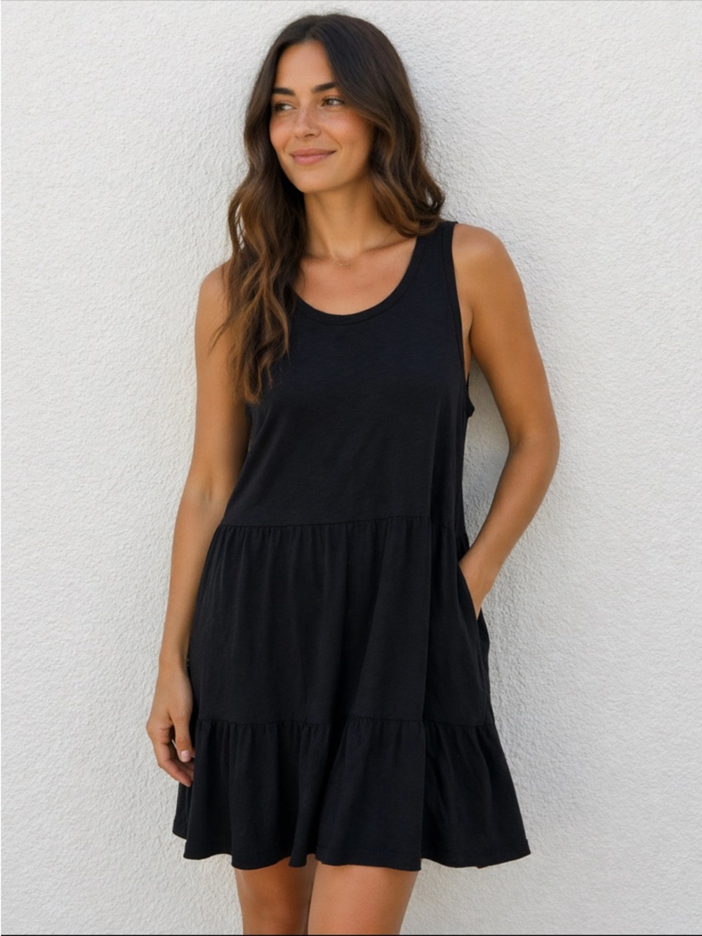 GAP NWT‎ Tiered Dress Black size XXL